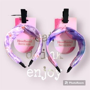 Barbie tie dye headband (2pcs)